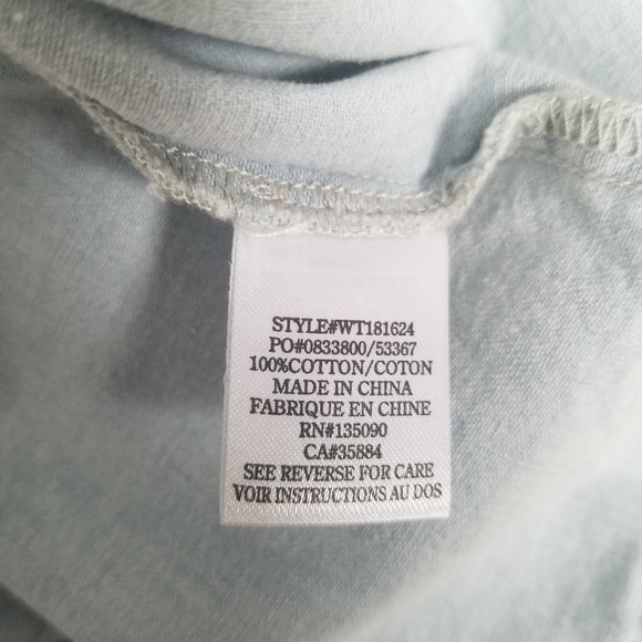 White Crow Blue Cropped Top - Picture 5 of 5